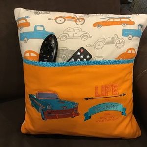 Life is a Journey Pocket pillow for Dads remote